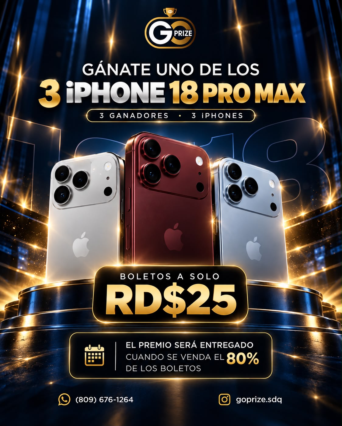 Pase Digital G Prize - Sorteo 3 iPhone 18 Pro Max